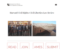 Tablet Screenshot of harvardcrcl.org